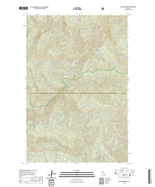 Buzzard Roost topographic map thumbnail