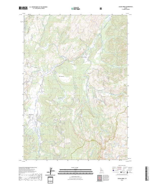 Cache Creek topographic map thumbnail
