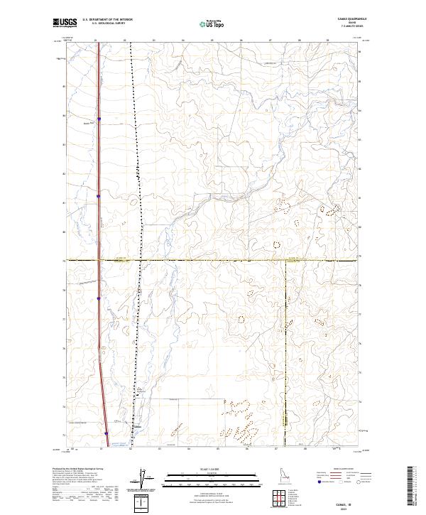 Camas topographic map thumbnail