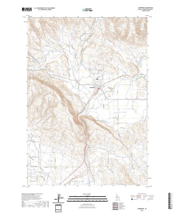 Cambridge topographic map thumbnail