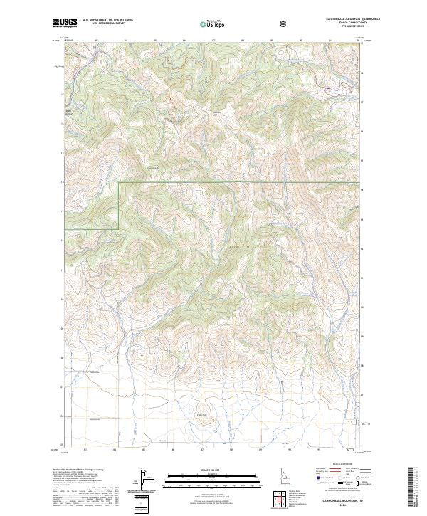 Cannonball Mountain topographic map thumbnail
