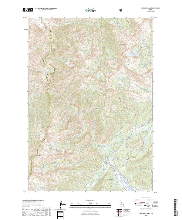 Cape Horn Lakes topographic map thumbnail