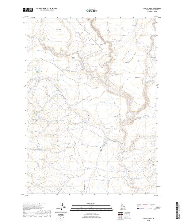 Castro Table topographic map thumbnail