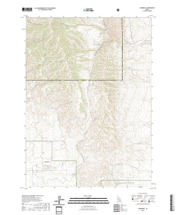 Cedarhill topographic map thumbnail