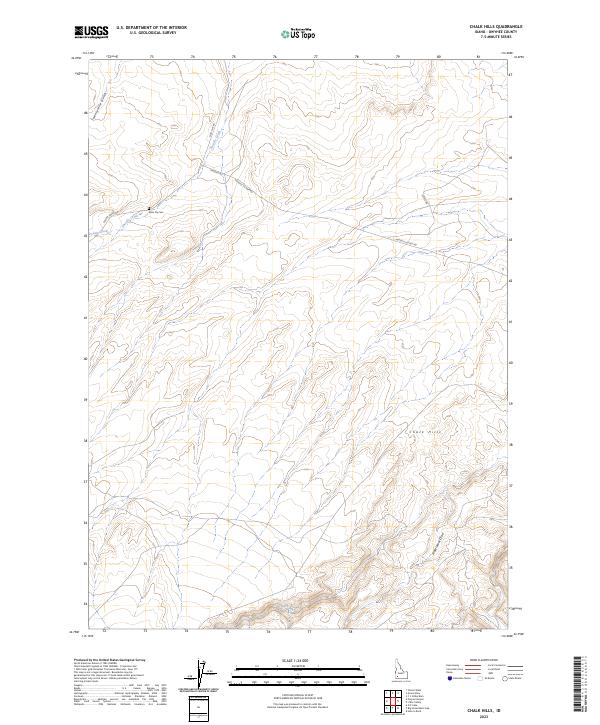 Chalk Hills topographic map thumbnail