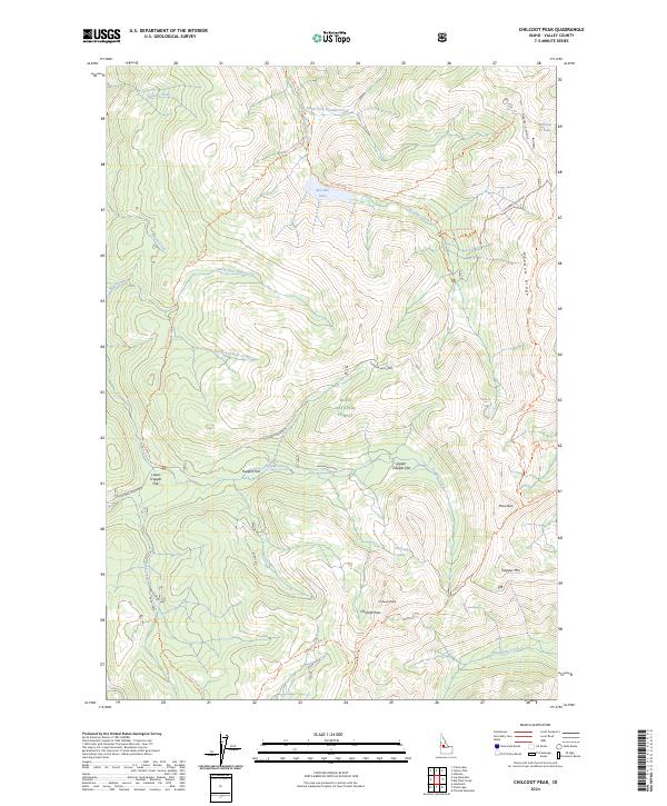 Chilcoot Peak topographic map thumbnail