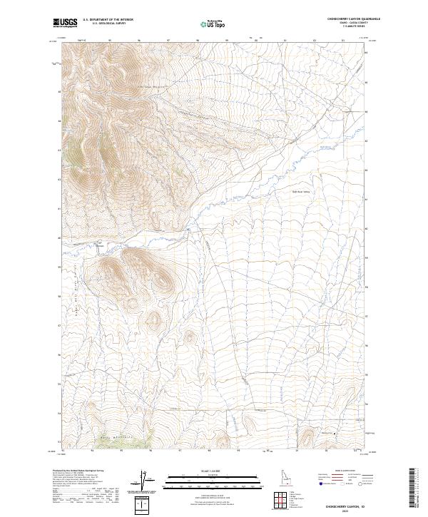 Chokecherry Canyon topographic map thumbnail