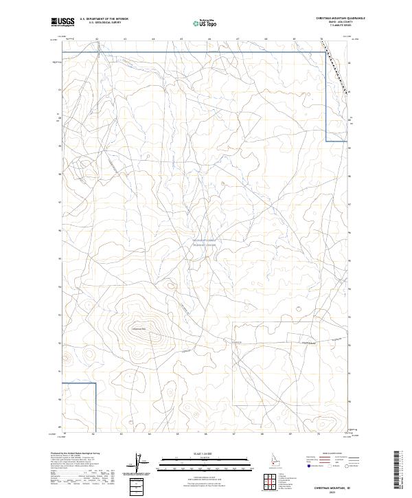 Christmas Mountain topographic map thumbnail