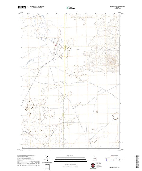 Circular Butte topographic map thumbnail