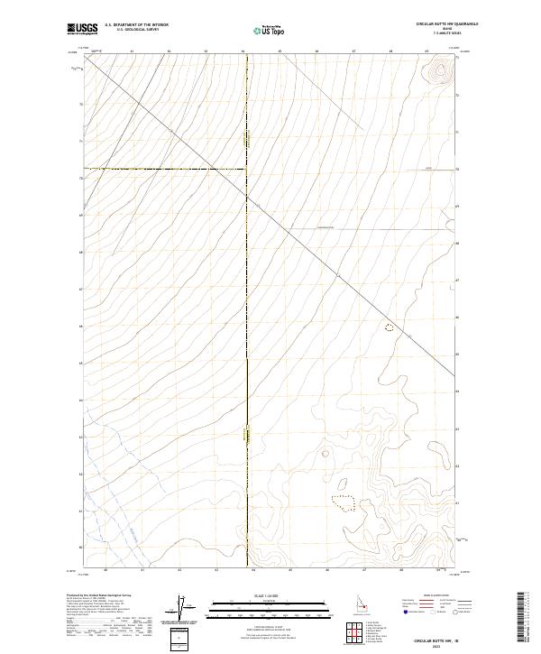 Circular Butte NW topographic map thumbnail