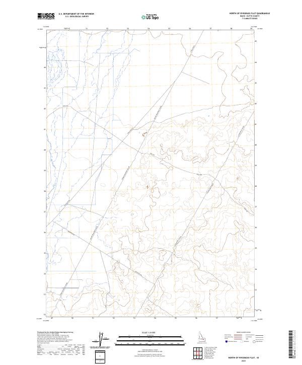 North of Ryegrass Flat topographic map thumbnail