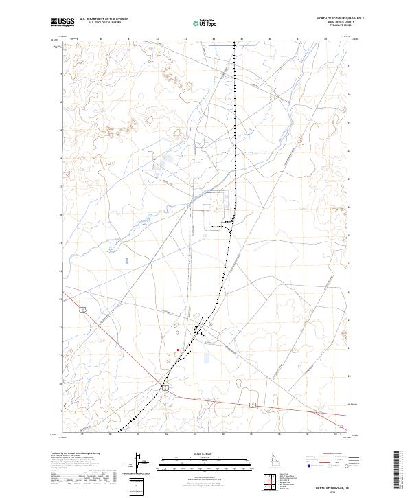 North of Scoville topographic map thumbnail