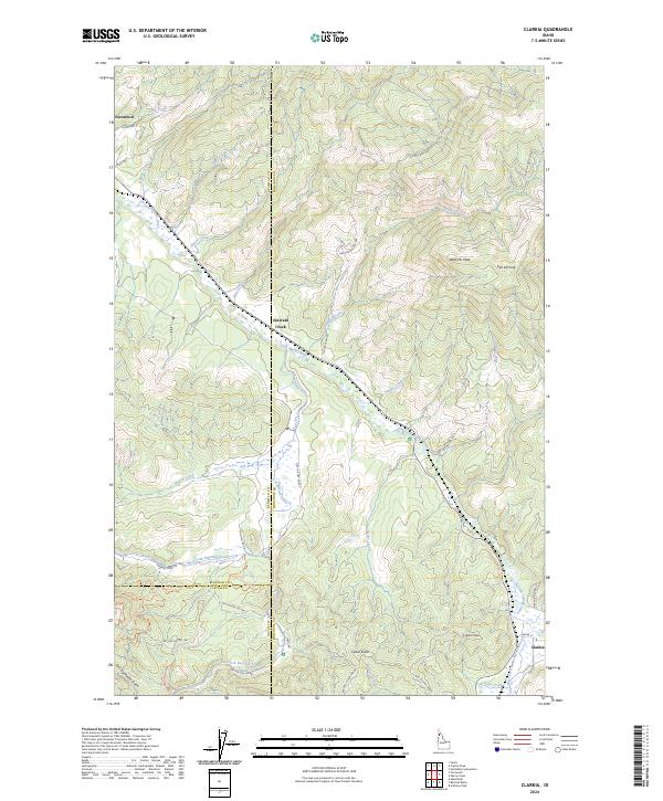 Clarkia topographic map thumbnail