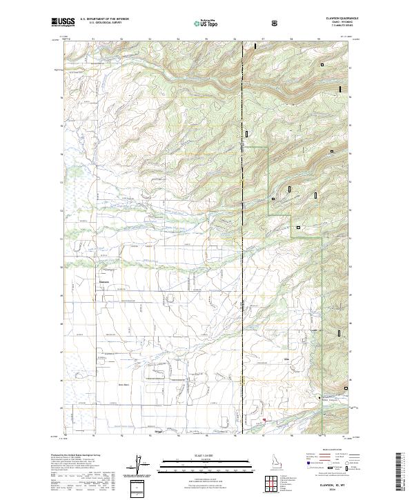 Clawson topographic map thumbnail