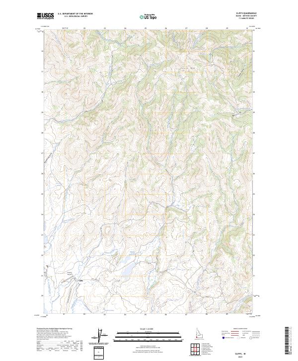 Cliffs topographic map thumbnail