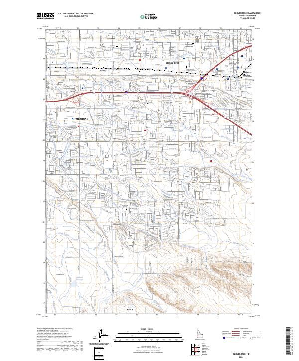 Cloverdale topographic map thumbnail