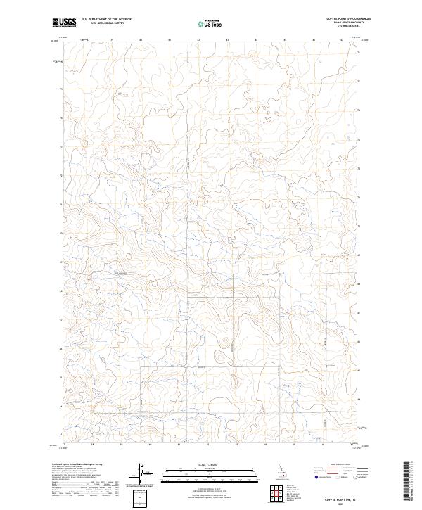Coffee Point SW topographic map thumbnail