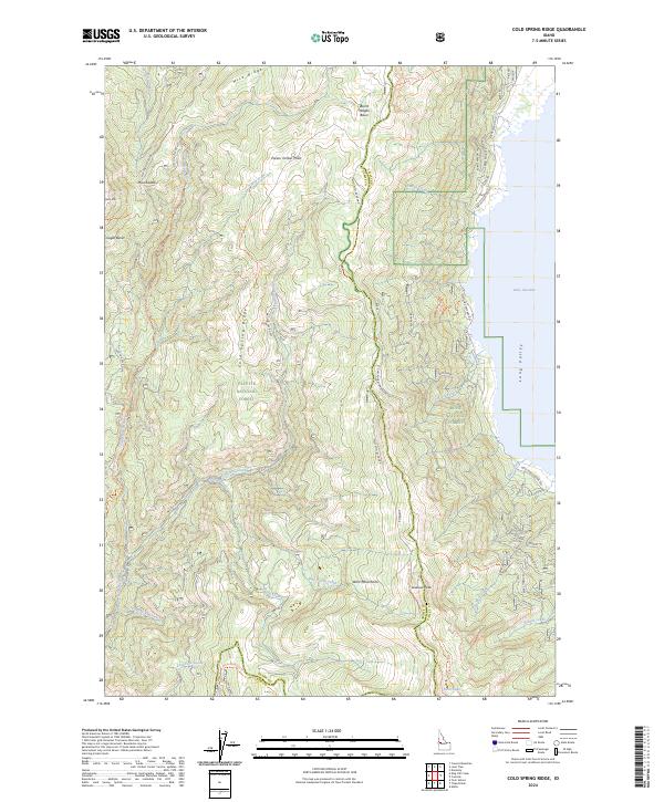 Cold Spring Ridge topographic map thumbnail
