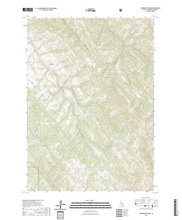 Commissary Ridge topographic map thumbnail