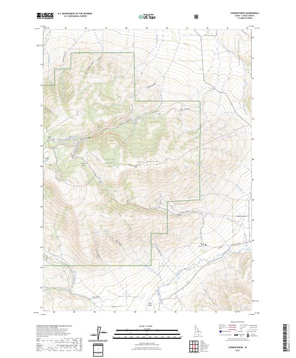 Connor Ridge topographic map thumbnail