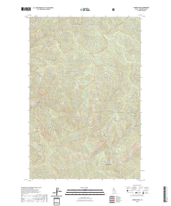 Conrad Peak topographic map thumbnail
