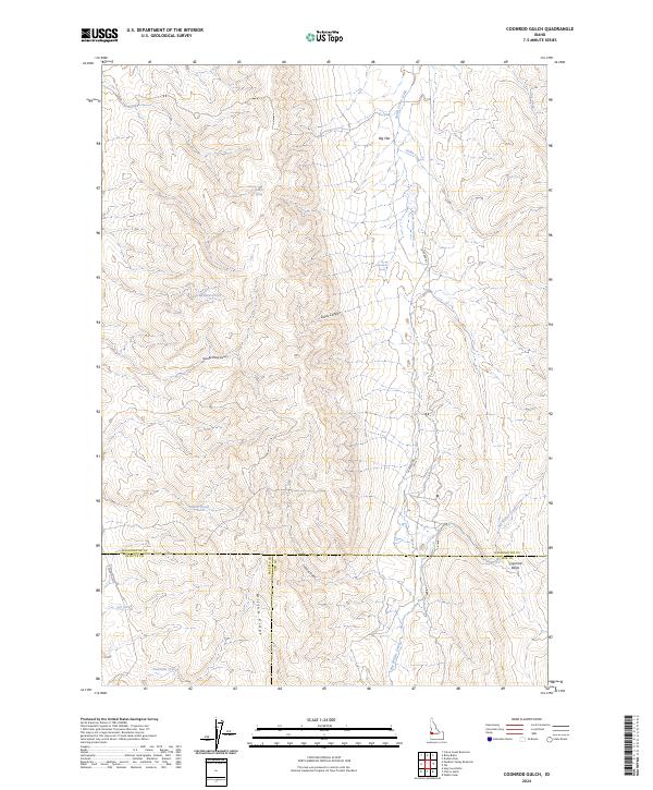 Coonrod Gulch topographic map thumbnail