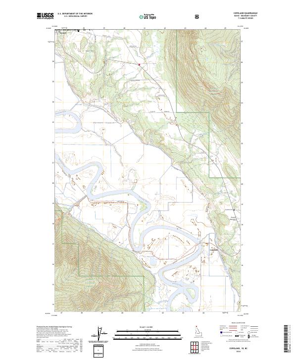 Copeland topographic map thumbnail