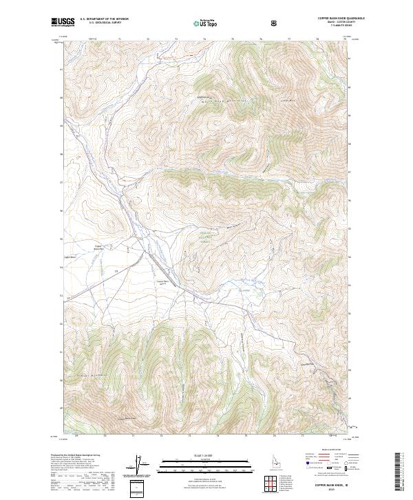 Copper Basin Knob topographic map thumbnail