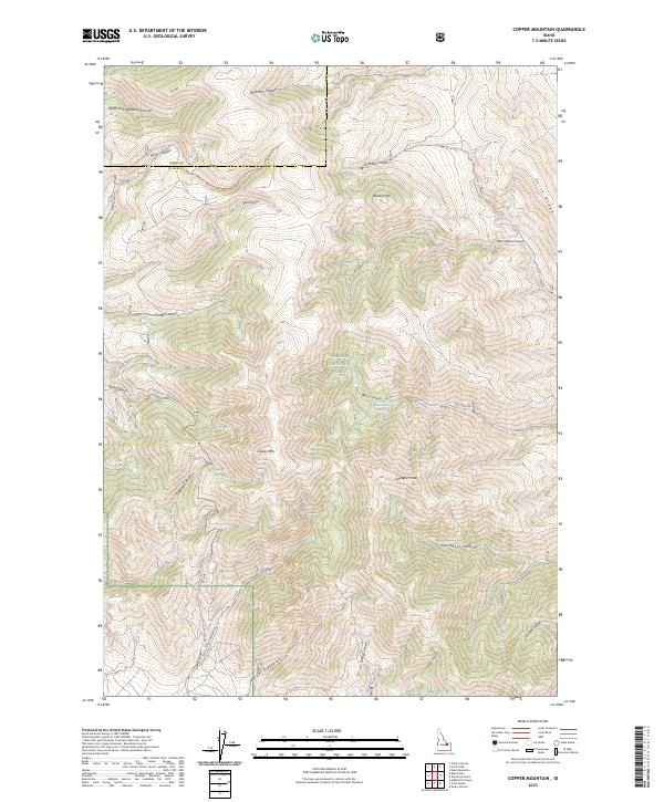 Copper Mountain topographic map thumbnail
