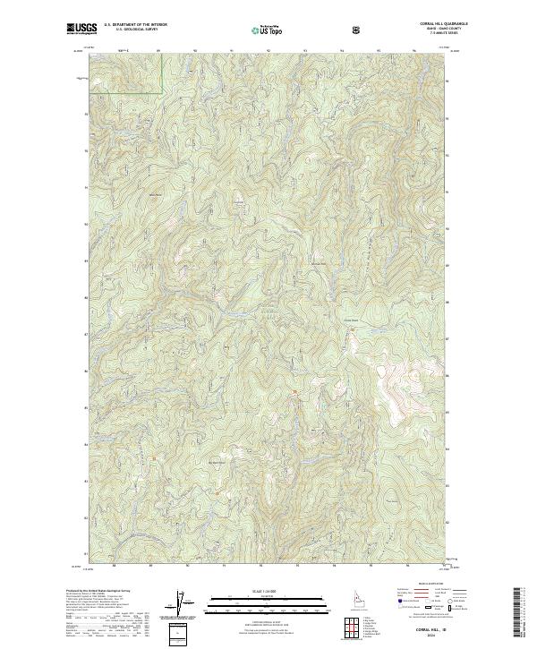 Corral Hill topographic map thumbnail
