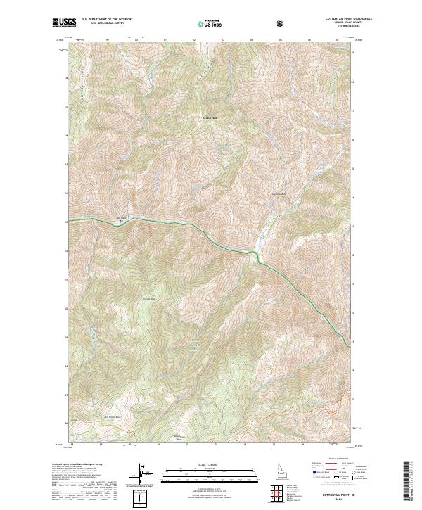Cottontail Point topographic map thumbnail