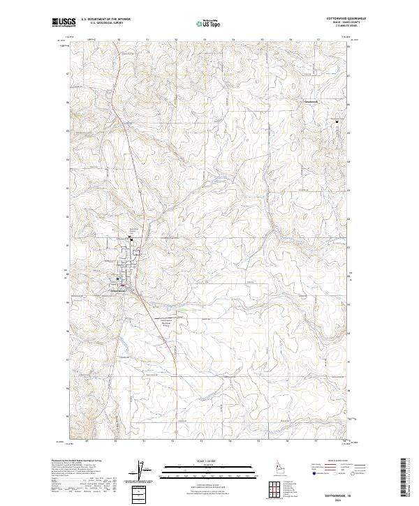 Cottonwood topographic map thumbnail
