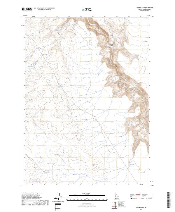 Coyote Hole topographic map thumbnail