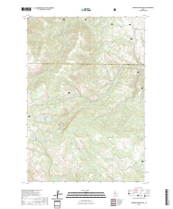Crooked River Point topographic map thumbnail