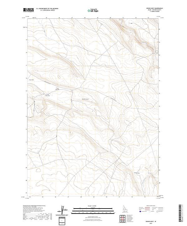 Crows Nest topographic map thumbnail