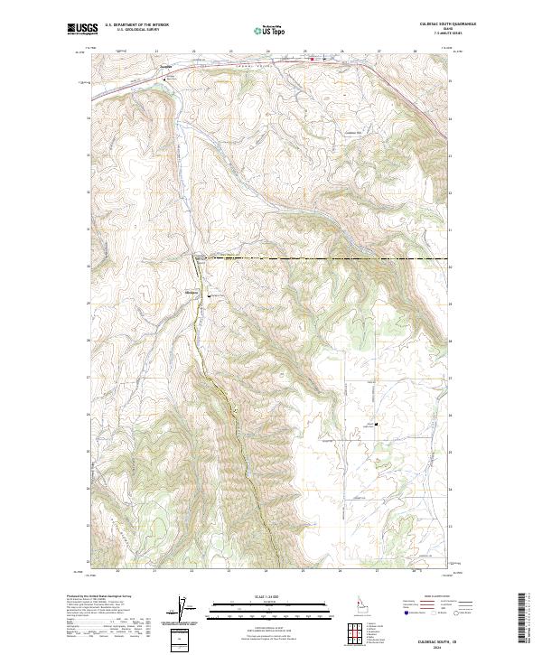 Culdesac South topographic map thumbnail