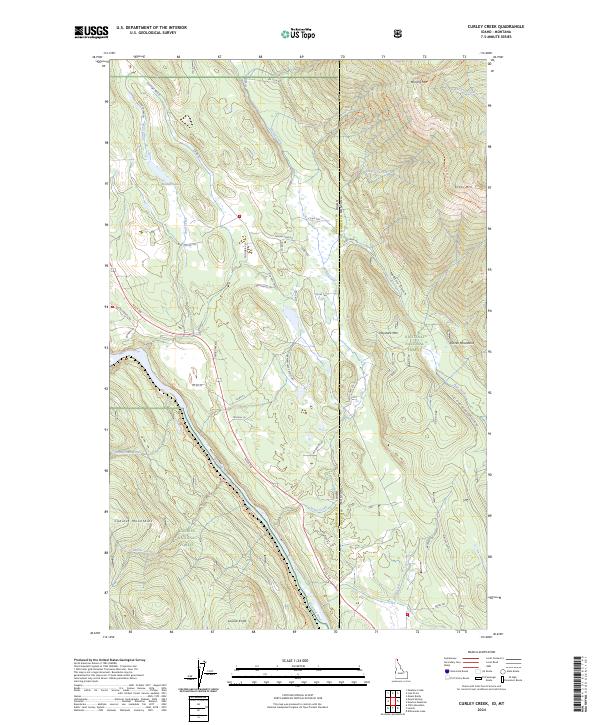 Curley Creek topographic map thumbnail