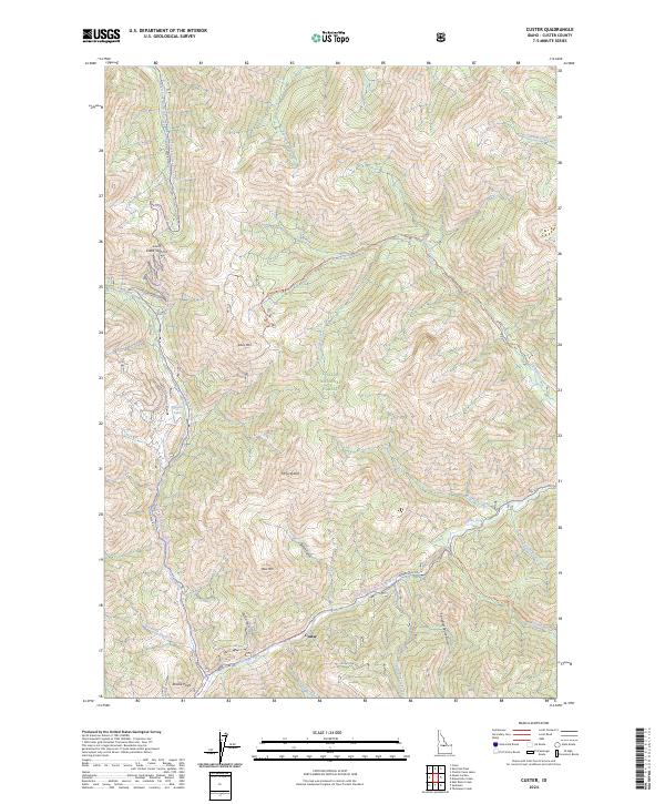 Custer topographic map thumbnail