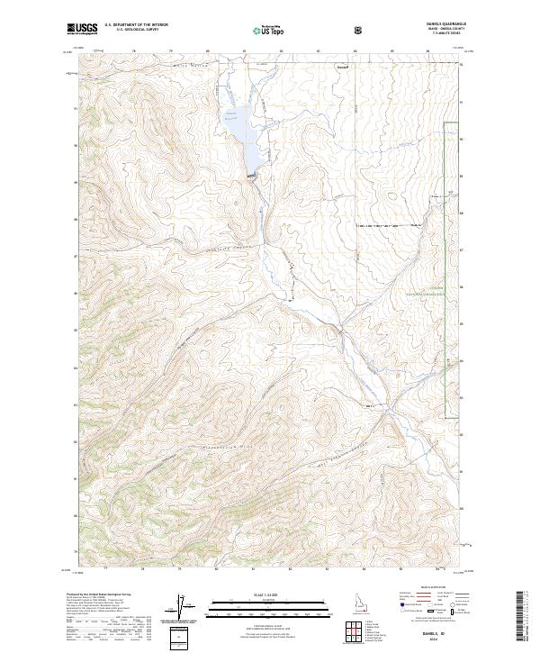 Daniels topographic map thumbnail