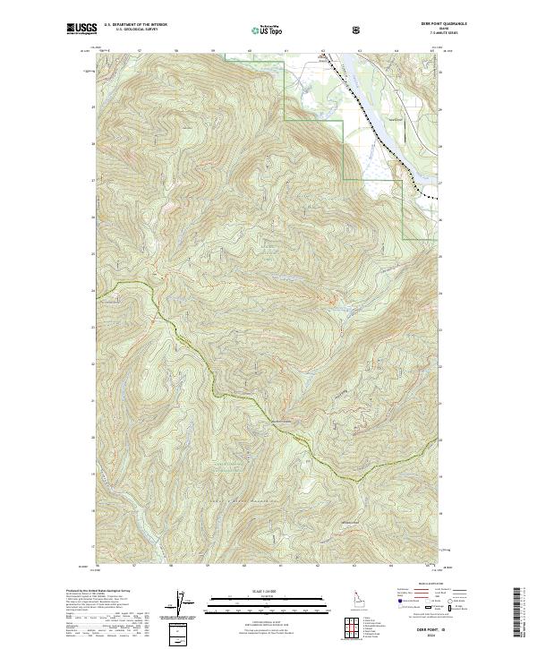 Derr Point topographic map thumbnail