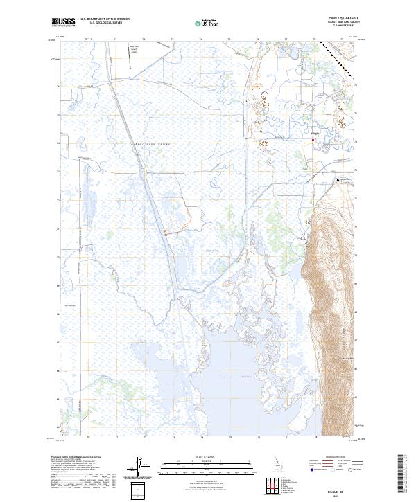 Dingle topographic map thumbnail