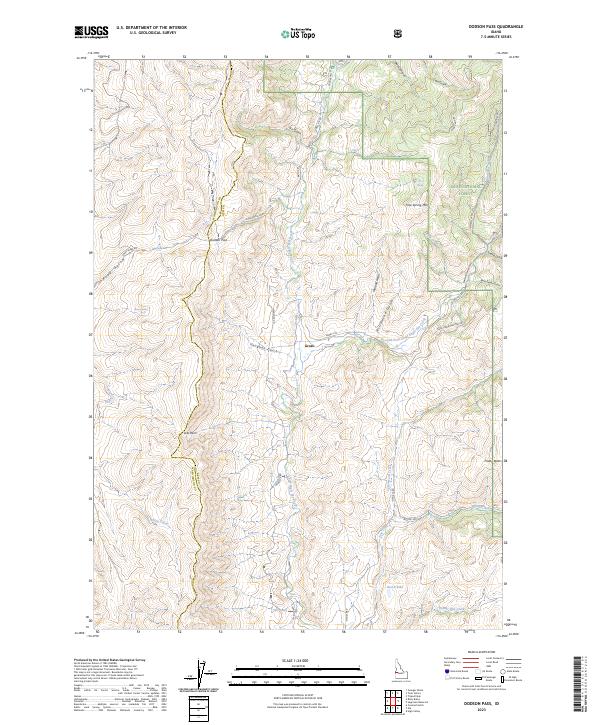 Dodson Pass 2023 topographic map thumbnail