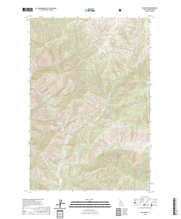 Dog Creek topographic map thumbnail