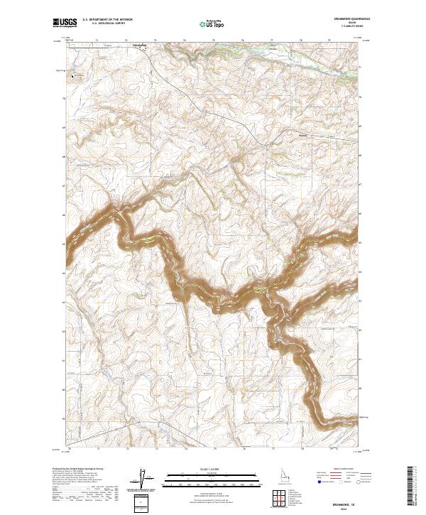 Drummond topographic map thumbnail