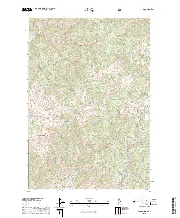 Duck Creek Point topographic map thumbnail