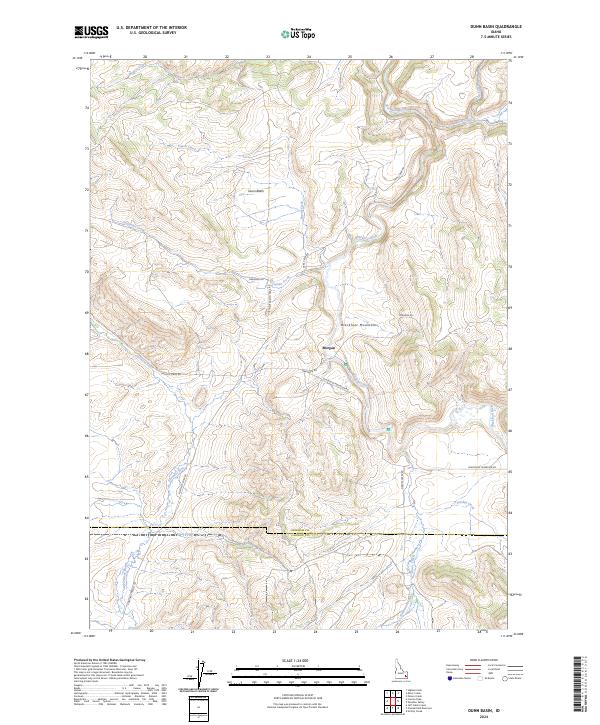 Dunn Basin topographic map thumbnail