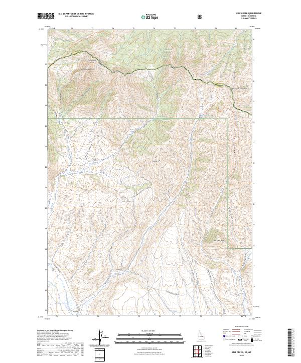 Edie Creek topographic map thumbnail