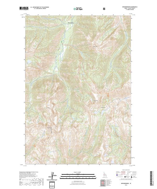 Edwardsburg topographic map thumbnail