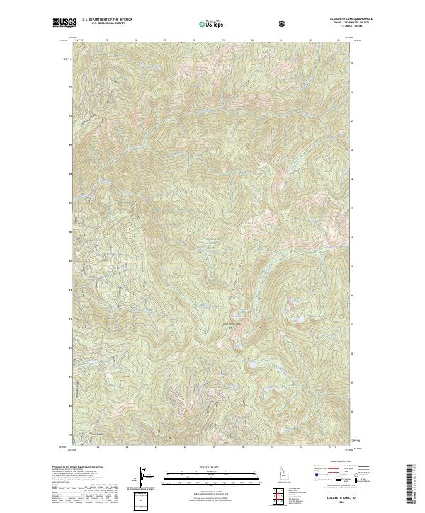 Elizabeth Lake topographic map thumbnail