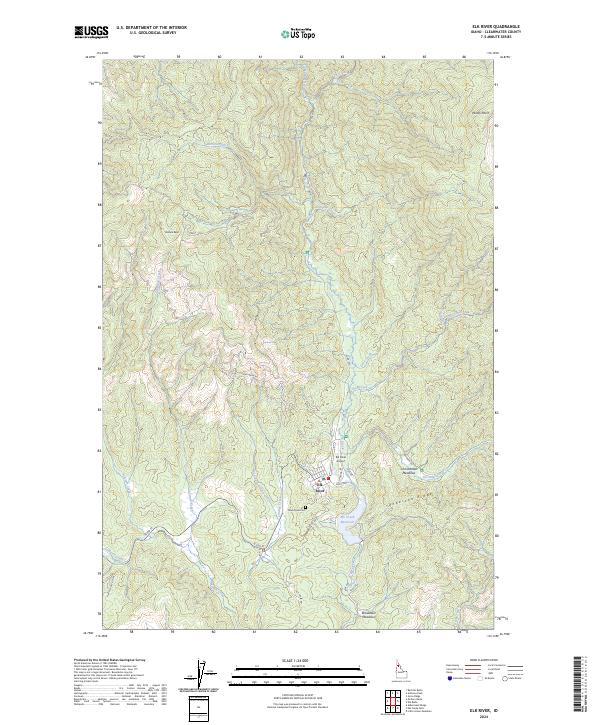 Elk River topographic map thumbnail